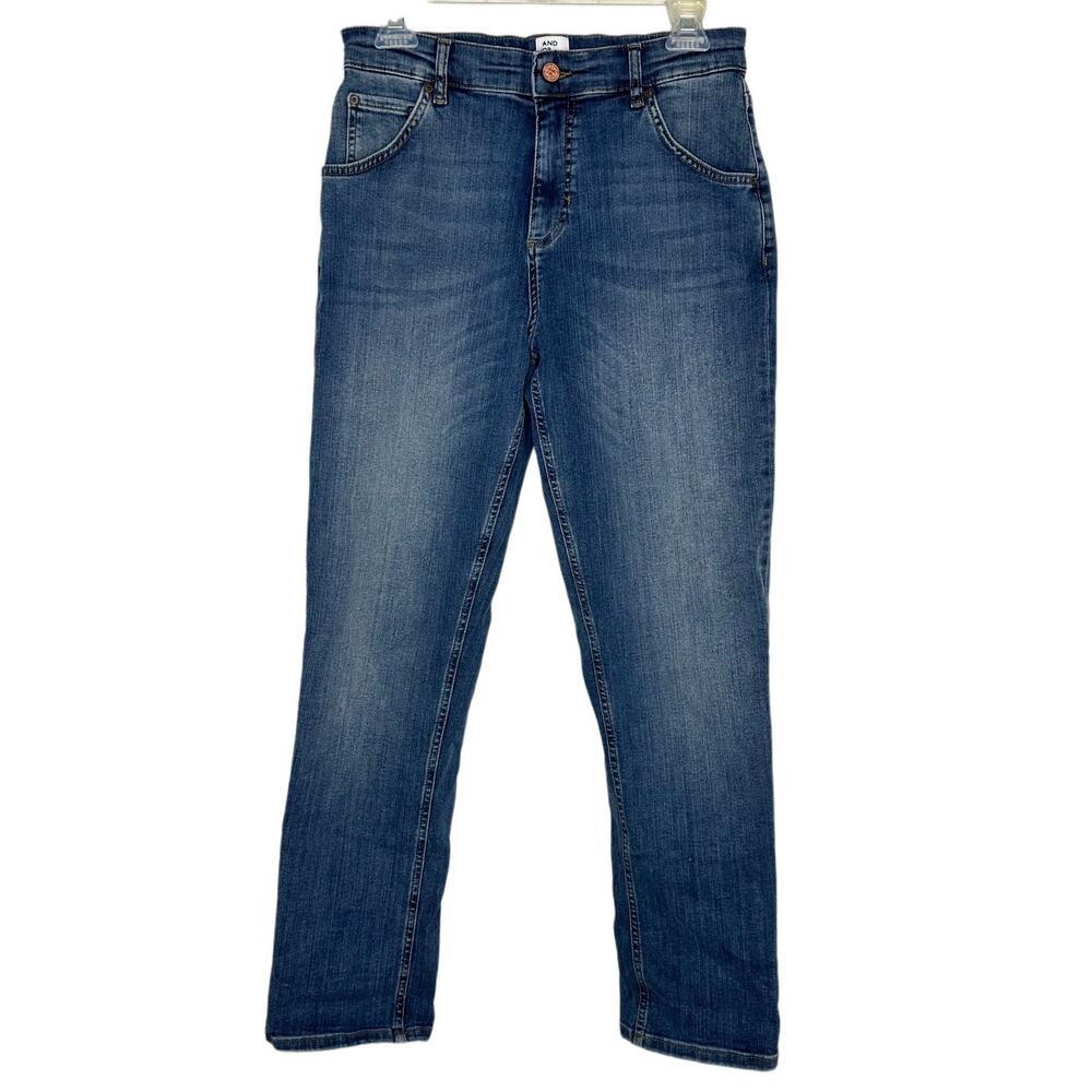 And/Or London Women’s Venice Beach Light Wash Boyfriend Jeans Size 26